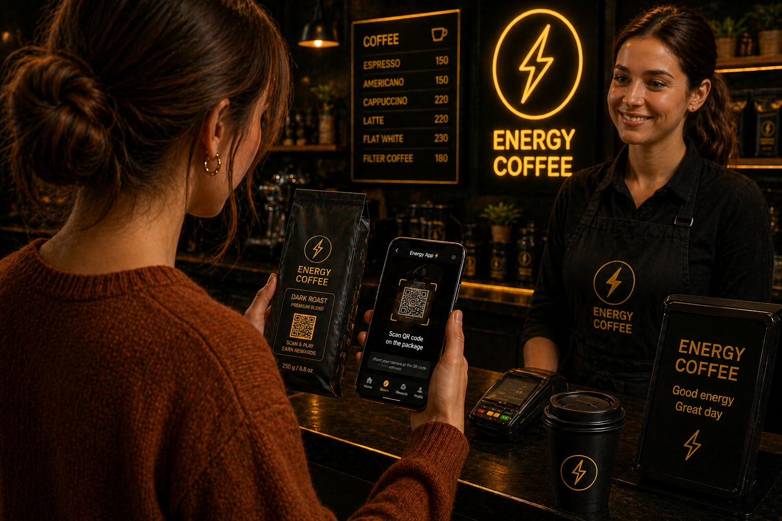 A QR code on the packaging launches a Telegram mini-game — and the customer comes back for more. This is how a gamified loyalty system works in practice.