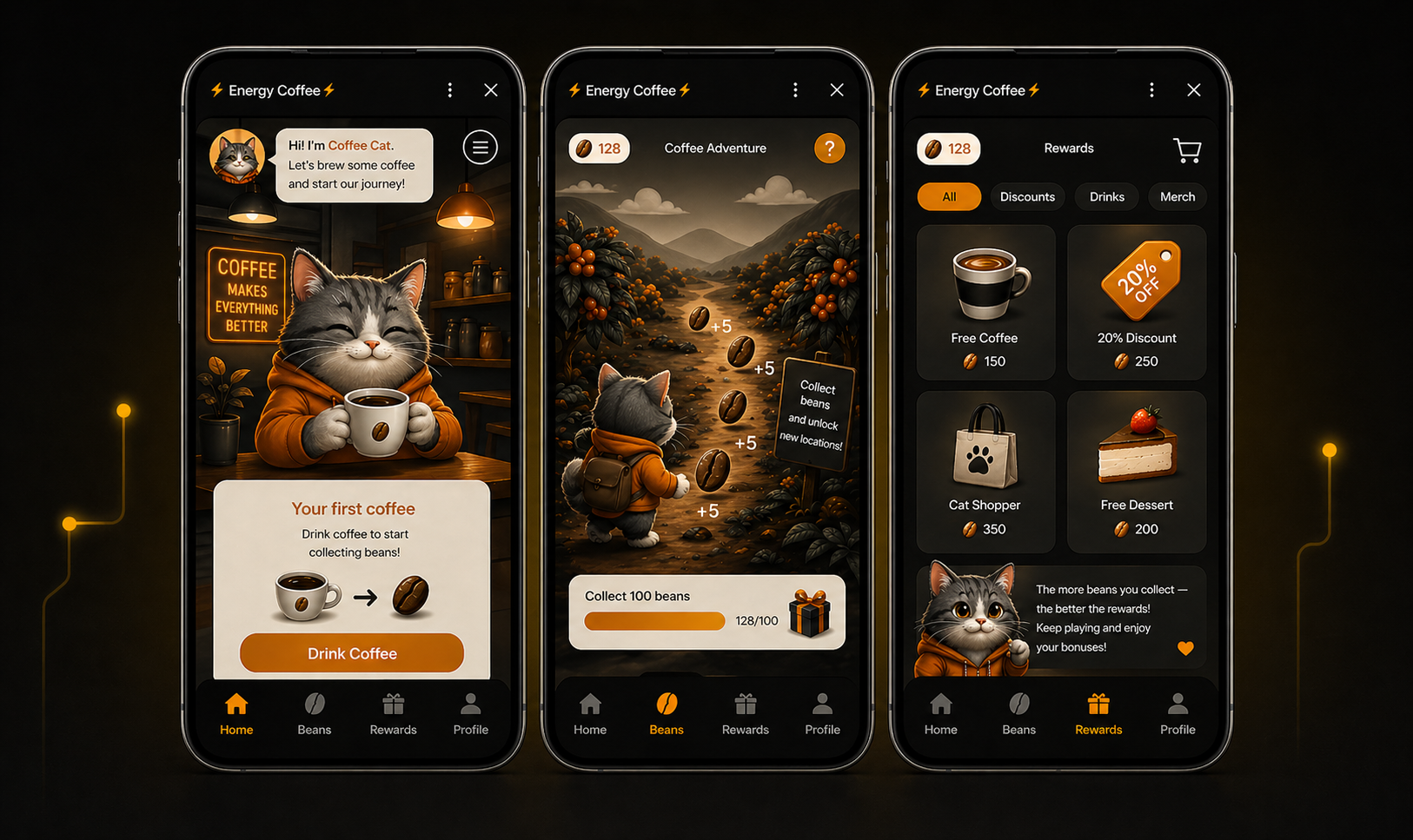 Points, quests, airdrops — all through a smartphone. Ready-made gaming software turns one-time buyers into loyal brand customers.