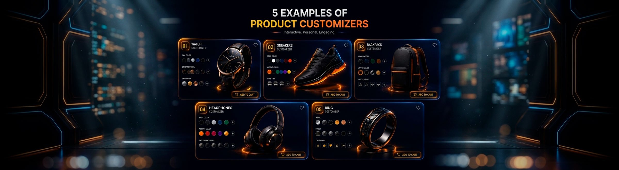 Interactive 2D/3D clothing configurator in action: customer selects fabric, color, cut and hardware in real time, instantly previewing the final product — driving higher conversion and fewer returns for fashion brands.