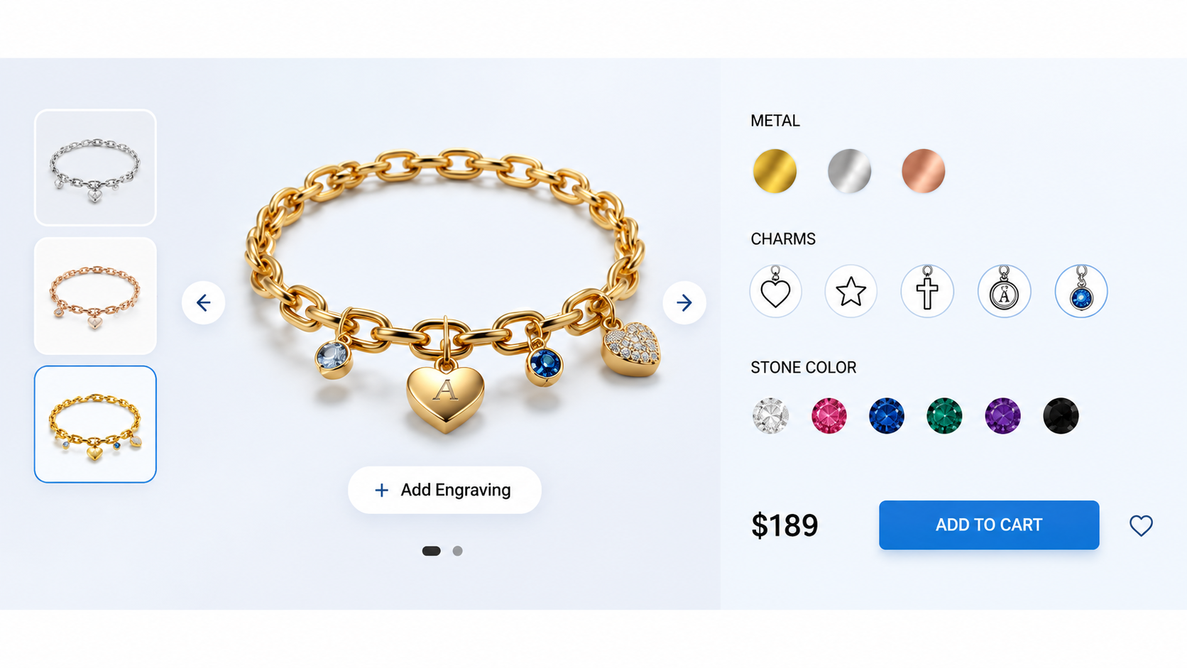 Custom Jewelry Configurator for Personalized Shopping 2